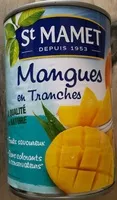 入っている砂糖の量 Mangues en tranches