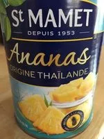 Sokerin määrä sisällä Ananas origines Philippines au jus Sans sucres ajoutés