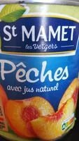 Cantidad de azúcar en Pêches avec jus naturel