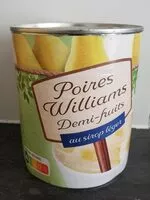 Sokerin määrä sisällä Poire Williams demi-fruits au sirop léger