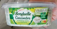 Zuckermenge drin Concombres au fromage blanc et ciboulette