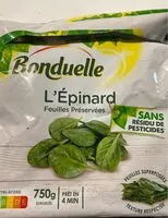Suhkru kogus sees L'Épinard Feuilles Préservées