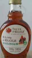 Sucre et nutriments contenus dans Terre d erable