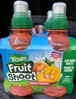 Quantité de sucre dans Fruit Shoot - Peche Mangue