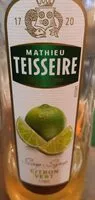 Zuckermenge drin Sirop citron vert