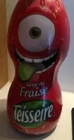 Quantité de sucre dans Sirop de fraise