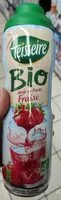 Quantité de sucre dans Sirop fraise bio