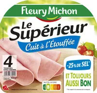 Quantité de sucre dans Le supérieur cuit à l'étouffée -25%  sel* - 4 tranches