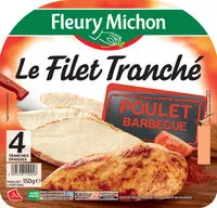 Amount of sugar in FILET TRANCHE DE POULET BARBECUE - 4tr.