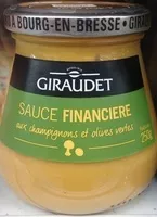 入っている砂糖の量 Sauce financière aux champignons et olives vertes