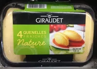 入っている砂糖の量 Quatre quenelles fraîches natures