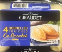 入っている砂糖の量 4 quenelles fraîches de brochet