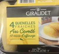 入っている砂糖の量 4 quenelles fraîches au Comté