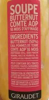 Amount of sugar in Soupe butternut comte aop