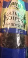 Jumlah gula yang masuk Olives noires a la grecque