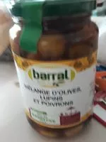 Jumlah gula yang masuk Mélange d'olives moins et poivrons