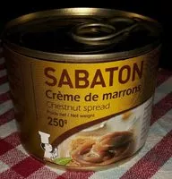 Sokerin määrä sisällä Crème de marrons