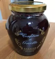 Sokerin määrä sisällä Confiture de griotte