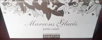 Sokerin määrä sisällä Marrons glacés, petits, cassés