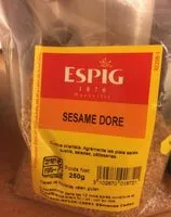 चीनी की मात्रा Sésame doré