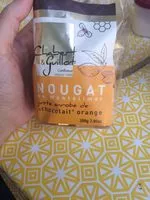 Suhkru kogus sees Nougat enrobé de chocolat lait-orange
