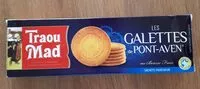 Amount of sugar in Les galettes de pont-aven