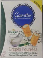Quantité de sucre dans Crêpes Fourrées Fromage Boursin Ail & Fines Herbes