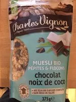 含糖量 Muesli bio pépites et flocons chocolat noix de coco