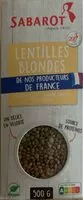 入っている砂糖の量 Lentilles blondes