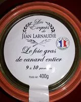 Cantidad de azúcar en Le foie gras de canard entier