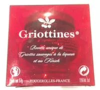 चीनी की मात्रा Griottines Morello Cherries