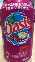 Amount of sugar in Oasis Pomme-Cassis-Framboise