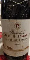 Sucre et nutriments contenus dans Domaine petite biscarelle 2009