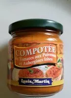 入っている砂糖の量 Compotée tomates poivrons aubergines