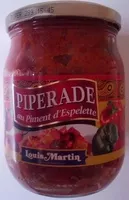 入っている砂糖の量 Piperade au Piment d'Espelette