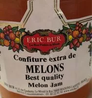 入っている砂糖の量 Confiture de melons