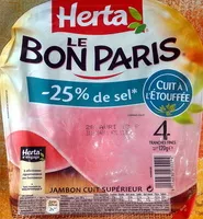 चीनी की मात्रा Le Bon Paris - Jambon cuit à l'étouffée