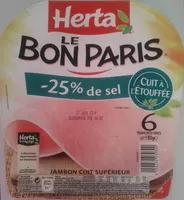चीनी की मात्रा Le bon Paris - Jambon cuit supérieur