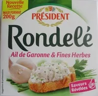 İçindeki şeker miktarı RONDELE AIL DE GARONNE & FINES HERBES MAXI FORMAT 200g