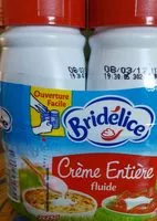 入っている砂糖の量 BRIDELICE : Crème entière fluide UHT