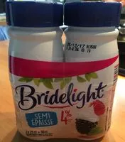 Suhkru kogus sees Spécialité laitière UHT base crème légère semi épaisse 4%mg BRIDELIGHT, bouteille