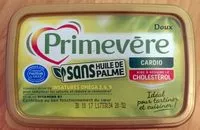 Количество сахара в Primevère doux sans huile de palme