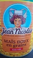 चीनी की मात्रा Jean nicolas 1775g mais en grains sous vide sans ogm