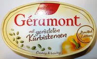 Amount of sugar in Géramont mit gerösteten Kürbiskernen (Camembert)