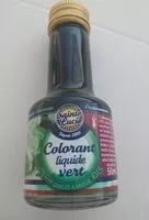 Sokerin määrä sisällä Colorant liquide vert