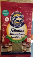 Cantidad de azúcar en Gélatine alimentaire