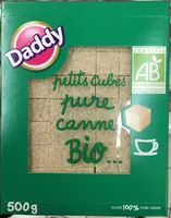 İçindeki şeker miktarı Daddy petits cubes pure canne bio