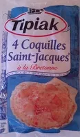 Количество сахара в 4 Coquilles Saint-Jacques* à la Bretonne, Surgelées