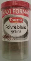 Jumlah gula yang masuk Poivre blanc grains