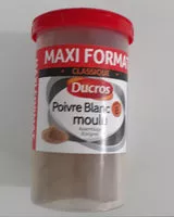 Amount of sugar in Boite menagere poivre blanc moulu